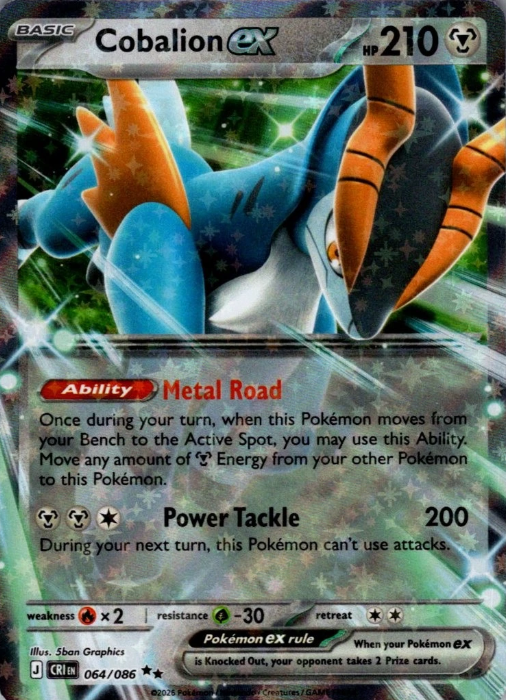 Producto - Cobalion ex 064/086 - Chaos Rising
