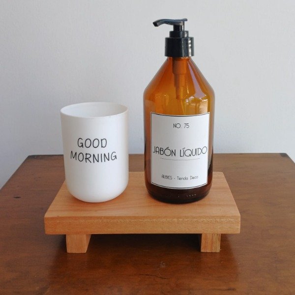 Producto - Set de Baño - Base + Dispenser + Vaso