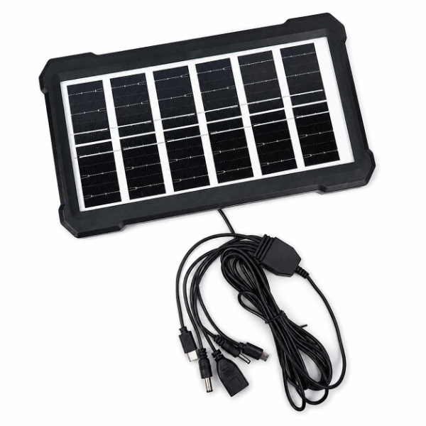 Producto - PANEL SOLAR PORTATIL 5V CON CABLE DE 5 CONEXIONES DIFRENTES - 0