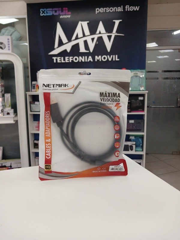 Producto - Cable Display Port 4K m/m 1.5m Netmak Nm-c58
