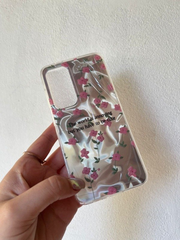 Producto - Funda holografica flores (cliquear el modelo)