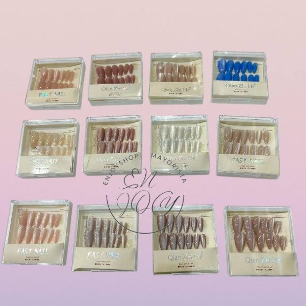 Producto - PACK X12 UÑA POSTIZA OJO DE GATO PRESS ON