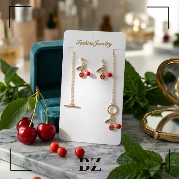 Producto - SET DE CADENA CON DIJE Y PAR DE AROS X CARD - 2002-3