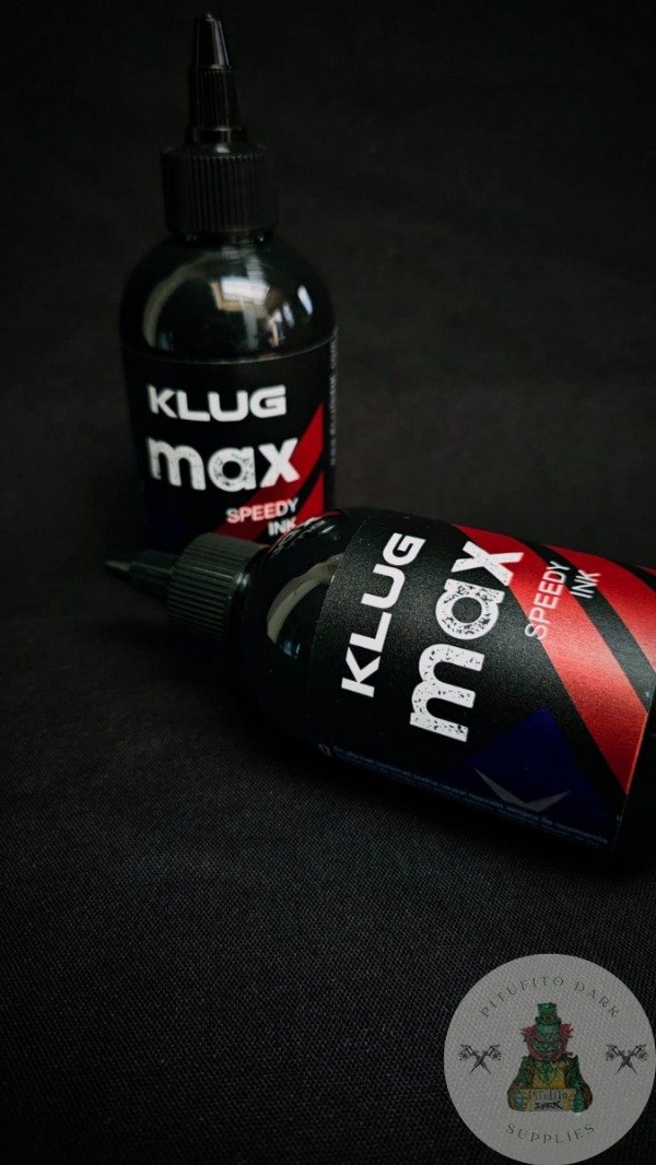 Producto - Tinta Negra Klug Max 7oz Tattoo Líneas Relleno Alta Pigmentación