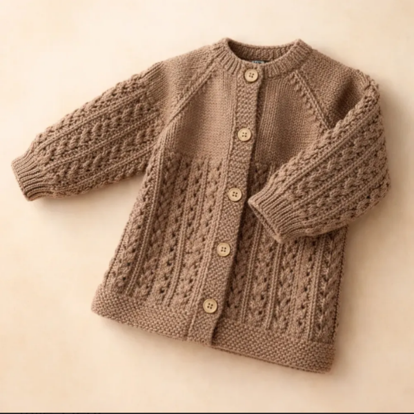 Producto - CARDIGAN COLOR CAMEL para bebé de (9a12 meses)