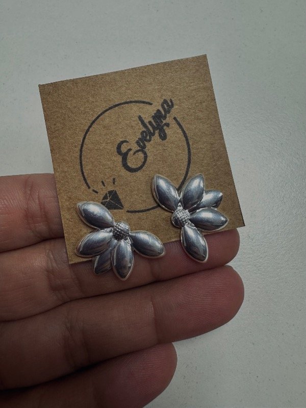 Producto - Aros Flor de Loto pasantes Plata 925