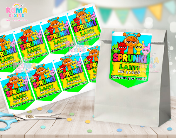 Producto - Etiquetas bolsita Sprunki