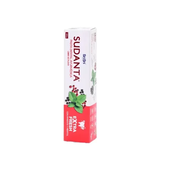 Producto - PASTA DENTAL - SUDANTA - EXTRA FRESH (mix pimienta, tejovati,  arjuna )50 gr
