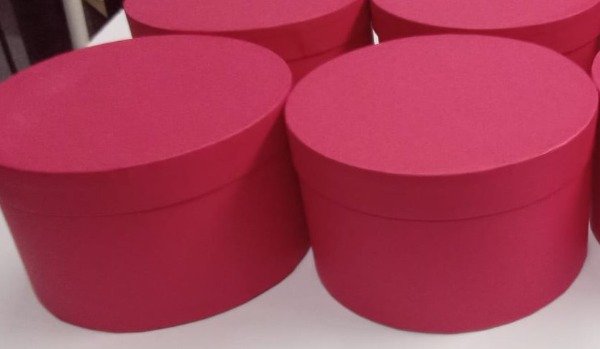 Producto - Cajas de redondas forradas en papel afiche