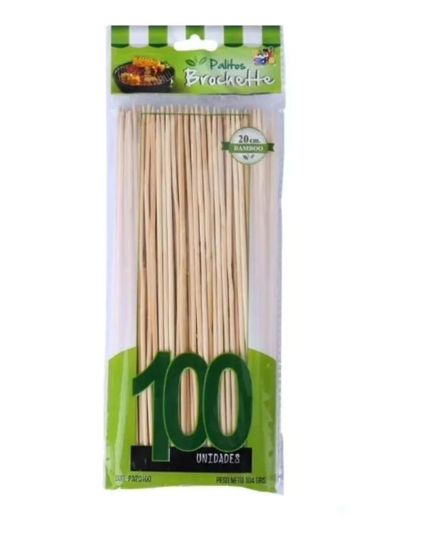 Producto - Palitos de brochette 20 cm x 100 unidades