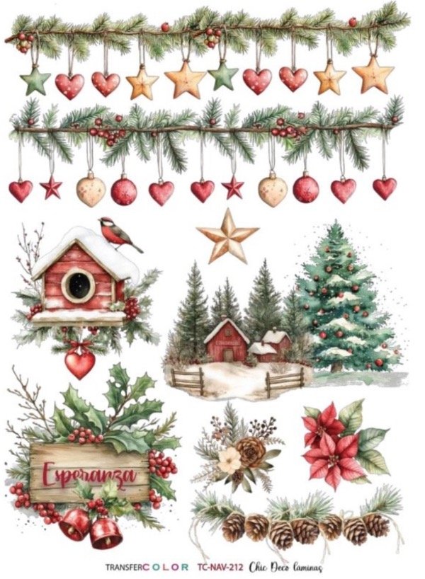 Producto - Transfer Color 212 - Navidad