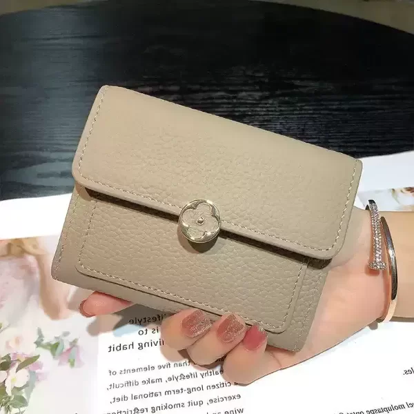 Producto - Billetera con aplique dorado trébol de la suerte - 0