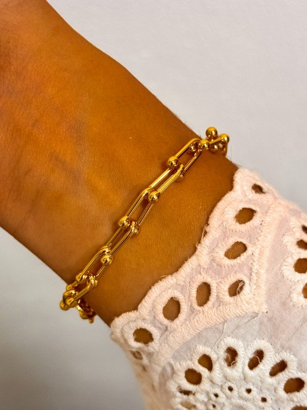 Producto - Pulsera big dorada