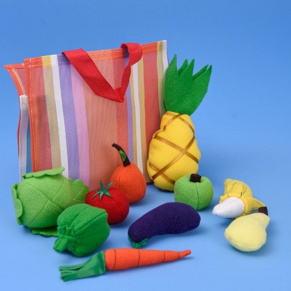 Producto - CARRITO DE SUPER CON COMIDITAS DE TELA - 3