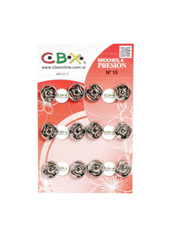 Producto - BROCHES A PRESIÓN 15CM