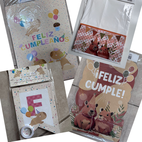 Producto - CAPIBARA - Artículos para Cumpleaños -