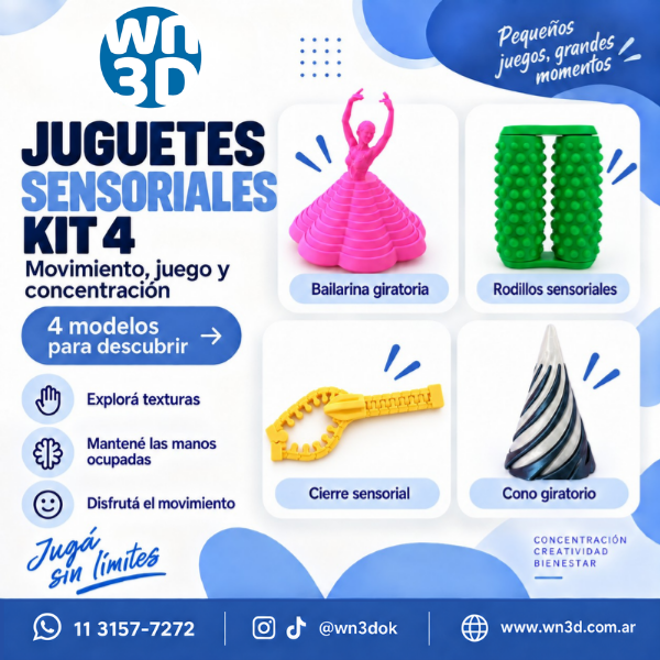 Producto - Kit de Juguetes Sensoriales 4 - 4 modelos