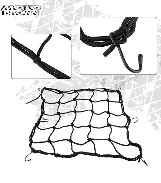 Producto - Red porta casco o paquetes color negro 40x40