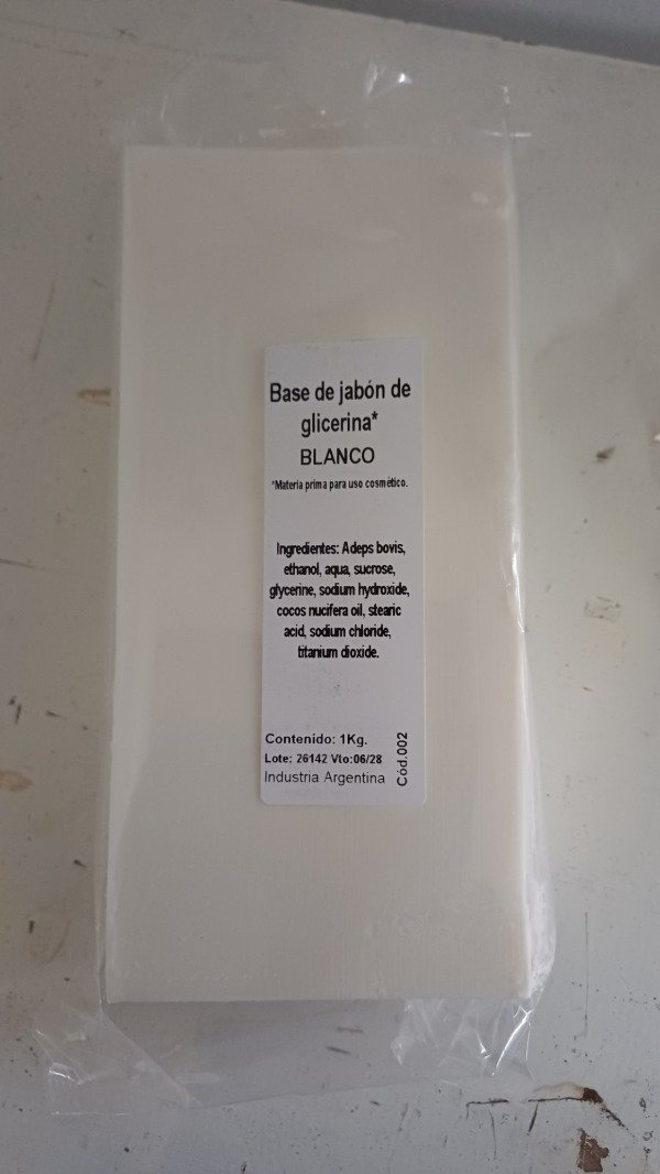 Producto - Barra de glicerina x1kg