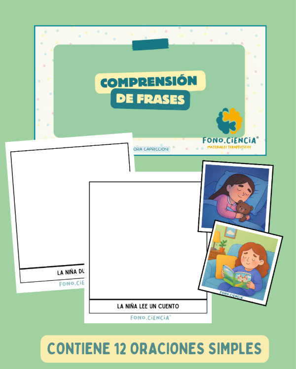 Producto - COMPRENSIÓN DE FRASES SIMPLES