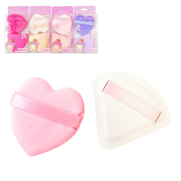 Producto - Set x2 esponjas (borla para polvo, cushion para base)