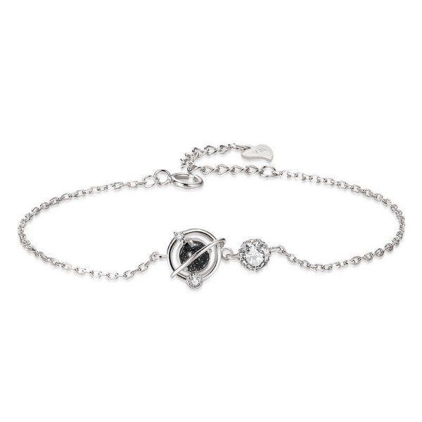 Producto - Pulsera planeta plata rodinada S3