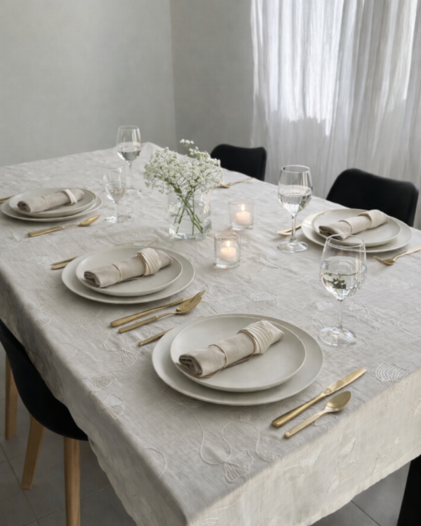 Producto - Mantel Lino Bordado