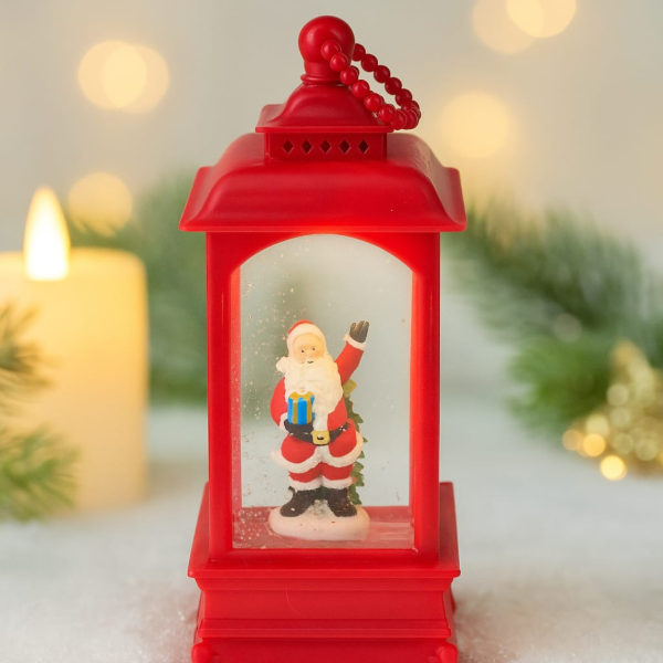 Producto - ADORNO FAROL ROJO PAPA NOEL