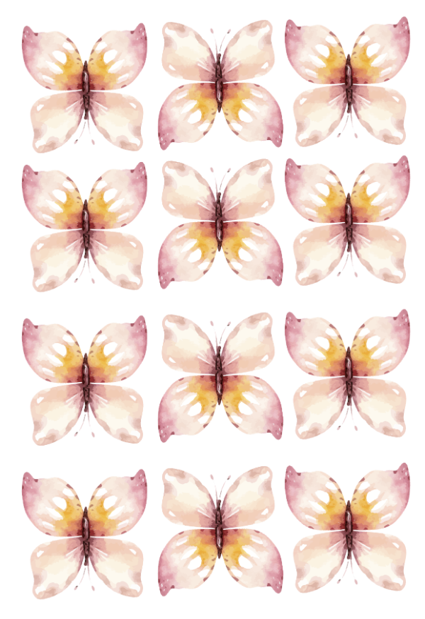 Producto - Vinilo Mariposas Acuarela