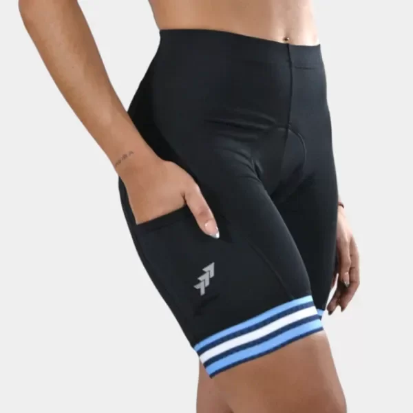 Producto - Calza Corta JAR VEC Ciclismo Argentina Con Badana Y Bolsillo de Mujer