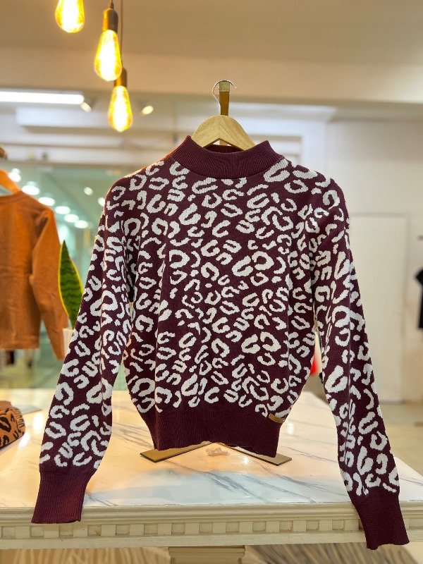 Producto - Sweater bremer prinnt LAILA (BORRAVINO) 0603