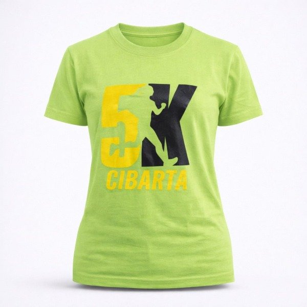 Producto - Remera Mujer Deportiva Cibarta Maraton 5k Verde algodón