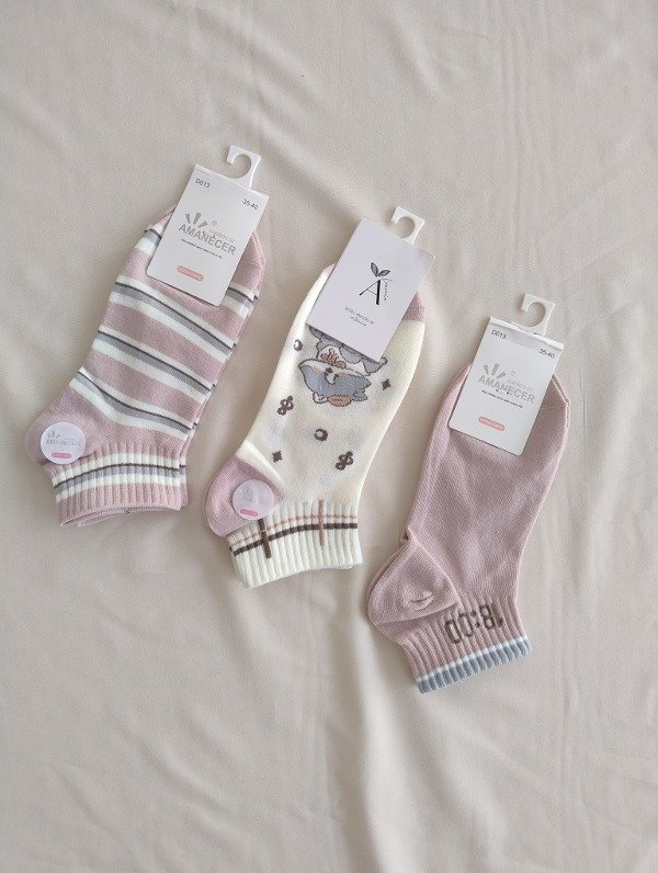 Producto - SOQUETES AMANECER BLANCO Y ROSA - 3