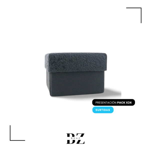 Producto - ESTUCHE REGALO X 24 UNIDADES 5X5 CM NEGRO - 2027-1