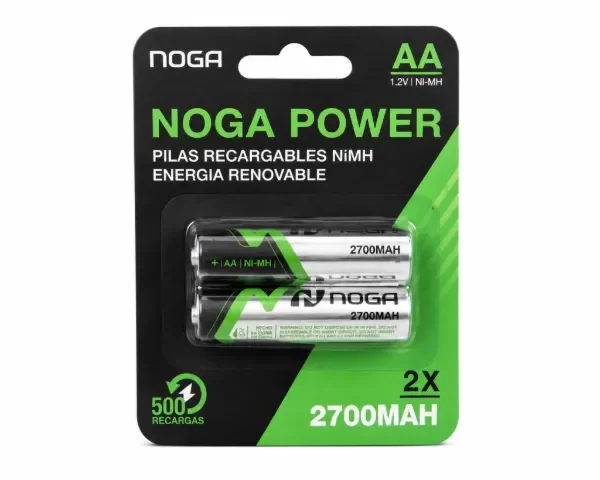 Producto - Pilas AA Recargable Noga Power 2700 MAH x 2 Unidades - 0