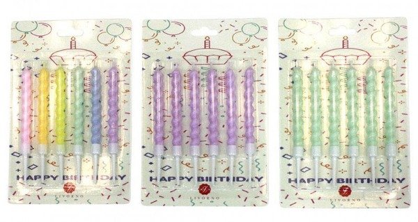 Producto - 6 VELAS CUMPLE 12CM -200888