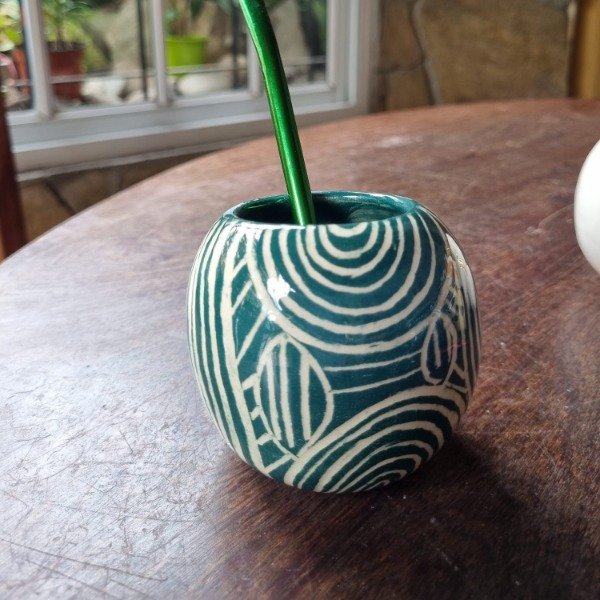 Producto - Mate Petróleo Esgrafiado