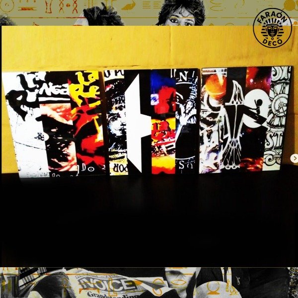Producto - Cuadro Triptico La Renga todos los discos