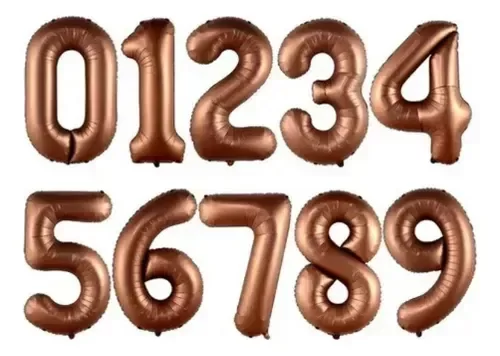 Producto - GLOBO METALIZADO MARRON 32 PULGADAS (80CM) APTO HELIO