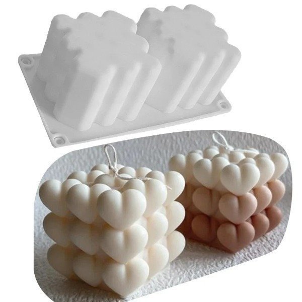 Producto - Molde vela duo corazones x2