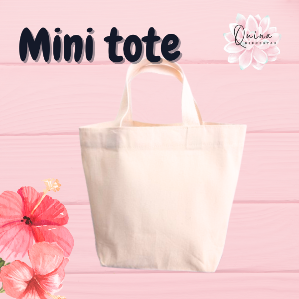 Producto - 50 Mini Tote Lisa Lienzo pesado - 0