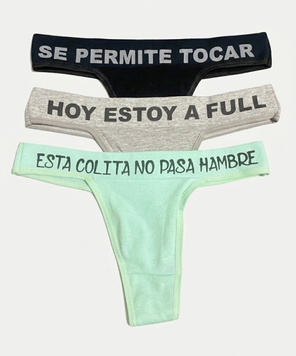 Producto - Colaless frases algodón y modal. Pack x3 - 1
