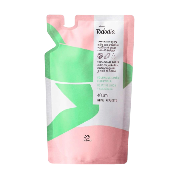 Producto - Hoja de Limón y Guanábana - Repuesto Crema Corporal Todo Día Natura 400ml