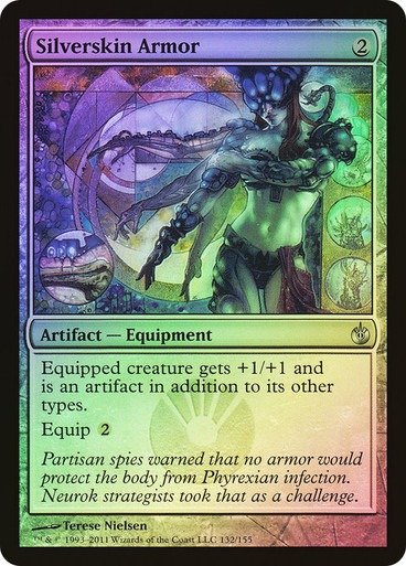 Producto - Silverskin Armor Foil  Mirrodin Besieged