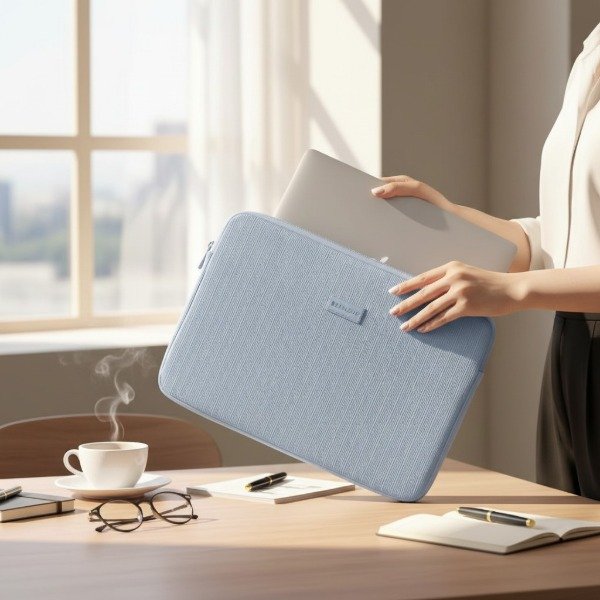 Producto - FUNDA PORTA NOTEBOOK 14" ACOLCHONADA 35X26CM - 0