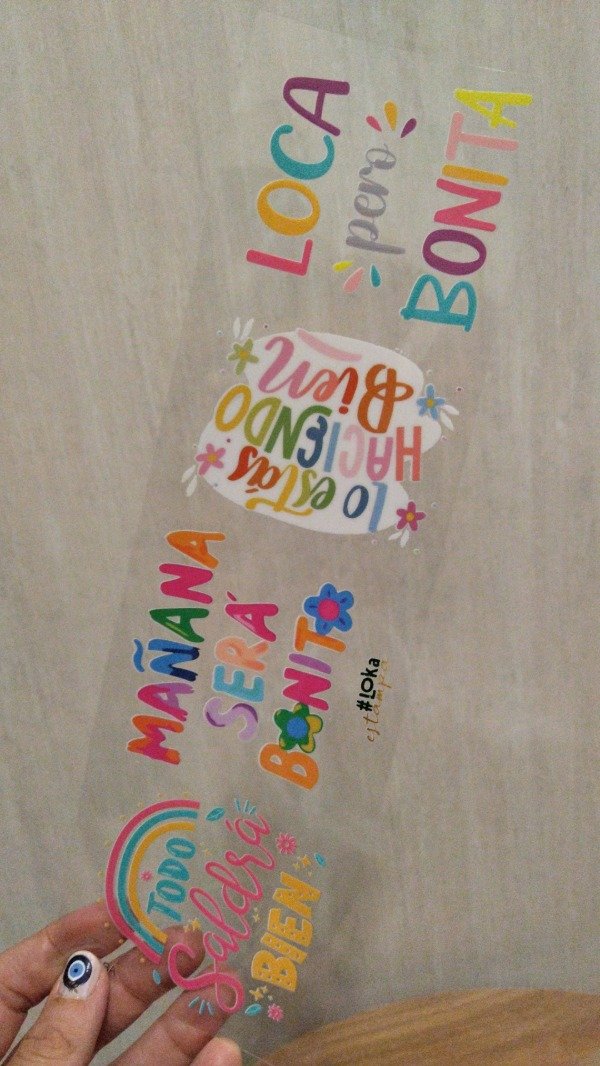 Producto - uV Tiras 8x28cm Frases #3