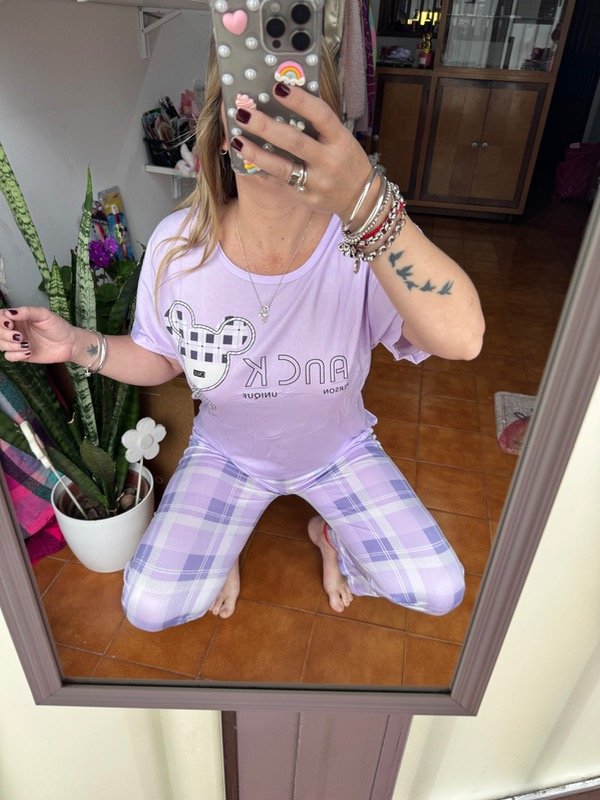Producto - Pijama 3 partes violeta