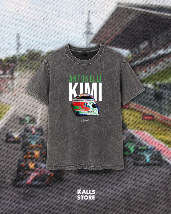 Producto - Remera stone-wash Kimi antonelli #helmet
