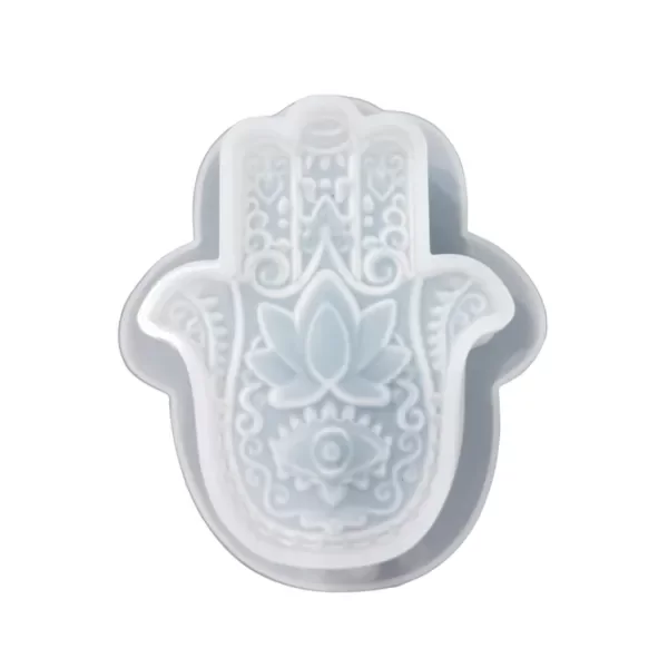 Producto - Mano Fatima individual Molde de silicona trasparente