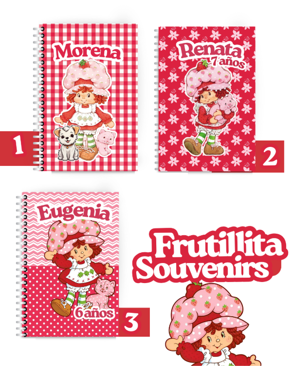Producto - 15 libretas Frutillita personalizadas